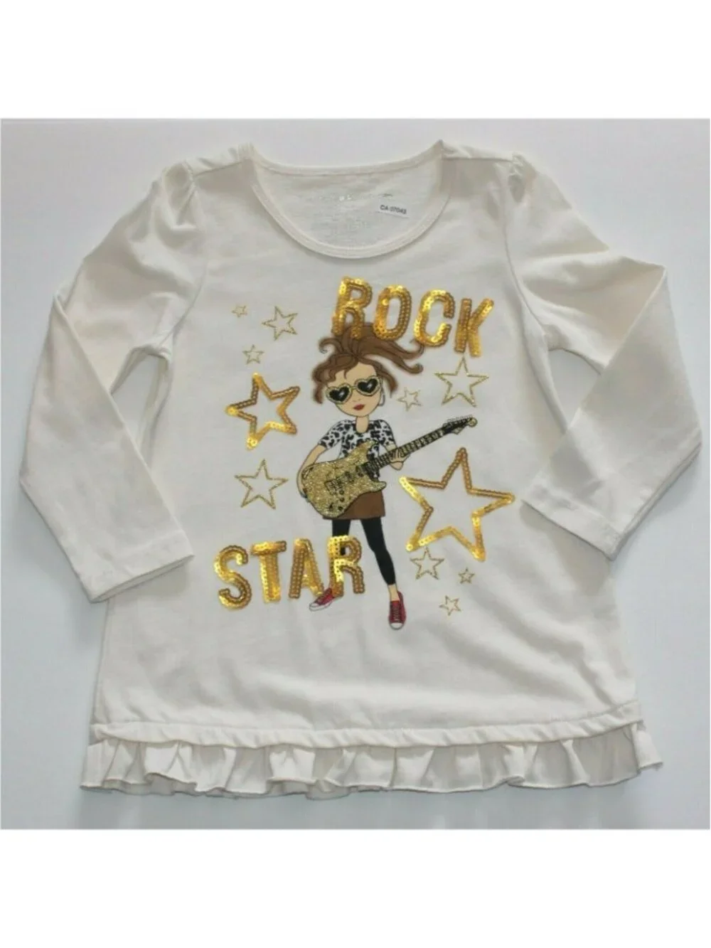 Freestyle Revolution Girl's Rock Star Top Shirt Velour Leggings Pants Outfit 4T